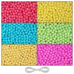 480 Pcs Angoora Beads for Bracelet Making Kit, Bead Craft