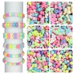 515 Pcs Opaque Crystal Beads for Bracelet Making Kit, Bead Craft