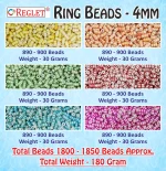1200 Pcs Ring Crystal Beads for Bracelet Making Kit, Bead Craft - Image 2
