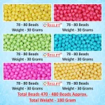 480 Pcs Angoora Beads for Bracelet Making Kit, Bead Craft - Image 2