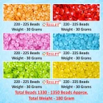 1350 Pcs DIY Sequin Beads for Bracelet Making Kit, Bead Craft - Image 2