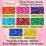 920 Pcs Crystal Drop Beads for Bracelet Making Kit, Bead Craft - Image 2