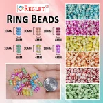 1200 Pcs Ring Crystal Beads for Bracelet Making Kit, Bead Craft - Image 3