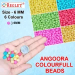 480 Pcs Angoora Beads for Bracelet Making Kit, Bead Craft - Image 3