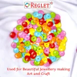 1350 Pcs DIY Sequin Beads for Bracelet Making Kit, Bead Craft - Image 3