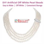 5800 Pcs Off White Pearl Beads for Craft, Jewellery Making Kit - Size 4 mm - Image 6