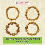 340 Pcs Golden Antique Beads for Bracelet Making Kit, Bead Craft - Image 5
