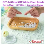 1800 Pcs Off White Pearl Beads for Craft, Jewellery Making Kit - Size 6 mm - Image 4