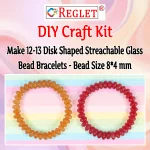 480 Pcs Disk Shaped Glass Beads for Bracelet Making Kit - Image 4