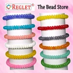 480 Pcs Disk Shaped Glass Beads for Bracelet Making Kit - Image 5