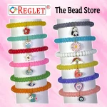 10 Pcs Charms + 480 Pcs Disk Shaped Glass Beads for Bracelet Making Kit - Image 4