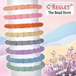 160 Pcs Oval Shaped Glass Beads for Bracelet Making Kit - Image 5