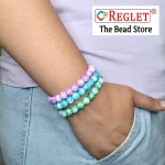 250 Pcs Marble Glass Beads for Bracelet Making Kit - Image 4