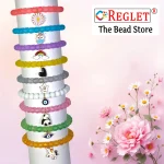 5 Pcs Charms + 250 Pcs Matt Glass Beads for Bracelet Making Kit - Image 5