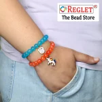 10 Pcs Charms + 250 Pcs Matt Glass Beads for Bracelet Making Kit - Image 4