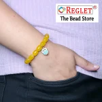 10 Pcs Charms + 215 Pcs Cylinder Glass Beads for Bracelet Making Kit - Image 4