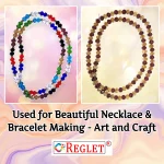 320 Pcs Diamond Cut Glass Beads for Bracelet Making Kit - Image 5