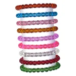 Crystal Glass Beads Bracelet Set - Pack of 9 - Stretchable
