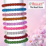 Crystal Glass Beads Bracelet Set - Pack of 9 - Stretchable - Image 4
