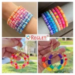 3000 Pcs Dual Tone Flat Polymer Clay Fimo Beads [6mm] + Jewellery Making Kit - Pack of 26 - Image 5