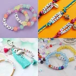 1000 Alphabet Beads Kit (3 Types) + 130 Emoji/Smiley (2 Types) – Letter Beads for Bracelet Making Set - Image 6