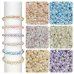 960 Pcs Multi Faceted Rainbow Crystal Beads for Bracelet Making Kit, Bead Craft
