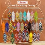 5600 Glass Seed Bead (0/8 - 3mm) + 1800 Off White Pearls Beads for Jewellery Making Kit - Image 3