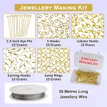 5600 Glass Seed Bead (0/8 - 3mm) + 1800 Off White Pearls Beads + Jewellery Making Kit - Image 3