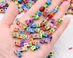 600 Multicolour Alphabet Beads Kit + 65 Emoji - Letter Beads for for Bracelet Making Kit - Image 5