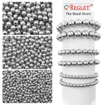 1800 Pcs Off White + 1800 Pcs Silver + 1800 Pcs Golden Pearl Beads for Craft, Jewellery Making Kit - Size 4 , 5 , 6 , 8 , 10 , 12 mm - Image 8
