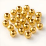 350 Pcs / 10mm Golden Pearl Beads for Jewellery Making Kit | Pearls for Craft | 200g