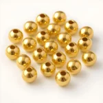 200 Pcs / 12mm Golden Pearl Beads for Jewellery Making Kit | Pearls for Craft | 200g