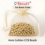 5800 / 4mm Pcs Golden Pearl Beads for Jewellery Making Kit | Pearls for Craft | 200g - Image 5