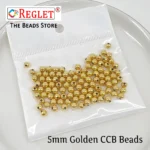 3000 Pcs / 5mm Golden Pearl Beads for Jewellery Making Kit | Pearls for Craft | 200g - Image 5