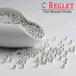 3000 Pcs / 5mm Silver Pearl Beads for Jewellery Making Kit | Pearls for Craft | 200g - Image 6
