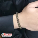 Natural Pyrite Beads Bracelet – Attract Wealth, Success & Protection – Crystal Stretch Bracelet - Image 6