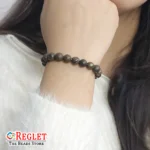 Natural Pyrite Beads Bracelet – Attract Wealth, Success & Protection – Crystal Stretch Bracelet - Image 5