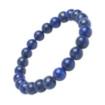 Blue Lapis Beads Bracelet – Natural Crystal for Confidence, Communication & Mental Clarity