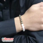 Double Protection Bracelet, Rose Quartz, Hematite Stone Beads | Attracts Money, Promotes Love, Emotional Balance, Negative Energy Protection | Natural Healing Bracelet - Image 5