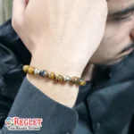 Double Protection Bracelet, Tiger Eye, Hematite Stone Beads | Boosts Confidence, Emotional Stability, Negative Energy Protection | Natural Healing Bracelet | Unisex - Image 6