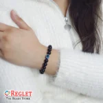 Double Protection Bracelet, Black Obsidian, Evil Eye Beads | Protection, Negative Energy Shielding, Emotional Balance, Focus, And Positivity | Natural Healing Bracelet - Image 7