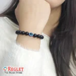 Double Protection Bracelet, Black Obsidian, Evil Eye Beads | Protection, Negative Energy Shielding, Emotional Balance, Focus, And Positivity | Natural Healing Bracelet - Image 4