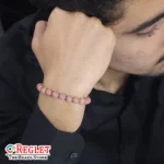 Pink Rhodonite Bracelet – Natural Healing Gemstone Beads for Love, Emotional Balance & Positive Energy - Image 5