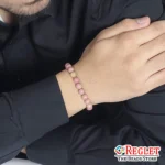 Pink Rhodonite Bracelet – Natural Healing Gemstone Beads for Love, Emotional Balance & Positive Energy - Image 3