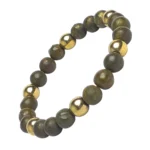 Double Protection Bracelet, Pyrite, Hematite Beads | Attracts Wealth, Boosts Confidence, Improves Focus, Negative Energy Protection | Natural Healing Bracelet