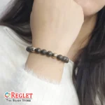 Double Protection Bracelet, Pyrite, Hematite Beads | Attracts Wealth, Boosts Confidence, Improves Focus, Negative Energy Protection | Natural Healing Bracelet - Image 4