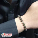 Double Protection Bracelet, Pyrite, Hematite Beads | Attracts Wealth, Boosts Confidence, Improves Focus, Negative Energy Protection | Natural Healing Bracelet - Image 3