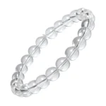Natural Clear Quartz Beads Bracelet | Healing Crystal for Balance, Calmness & Motivation