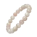 Rose Quartz Bracelet – Natural Love & Healing Crystal Beads for Self-Love, Emotional Balance & Positive Energy