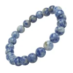 Natural Sodalite Beads Bracelet – Gemstone for Focus, Confidence & Emotional Balance
